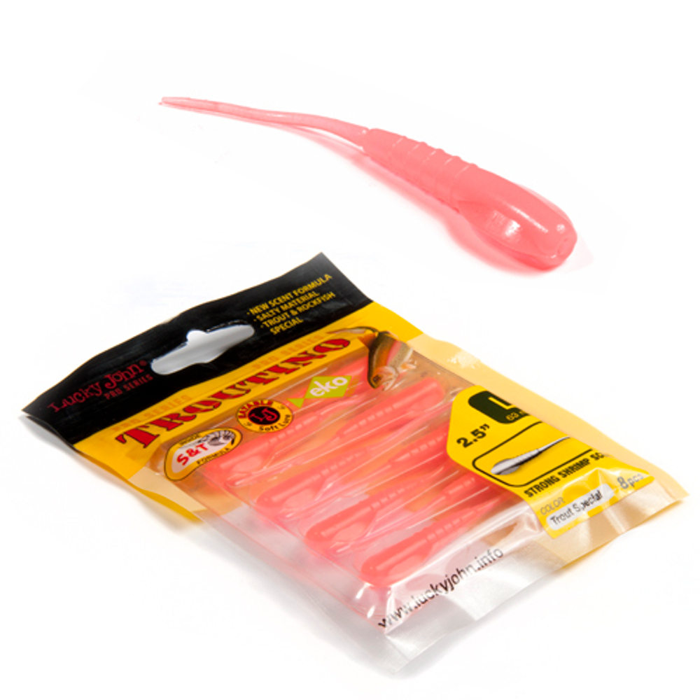 Твистеры съедобные Lucky John Pro Series TROUTINO 2.1" (53мм/10шт)