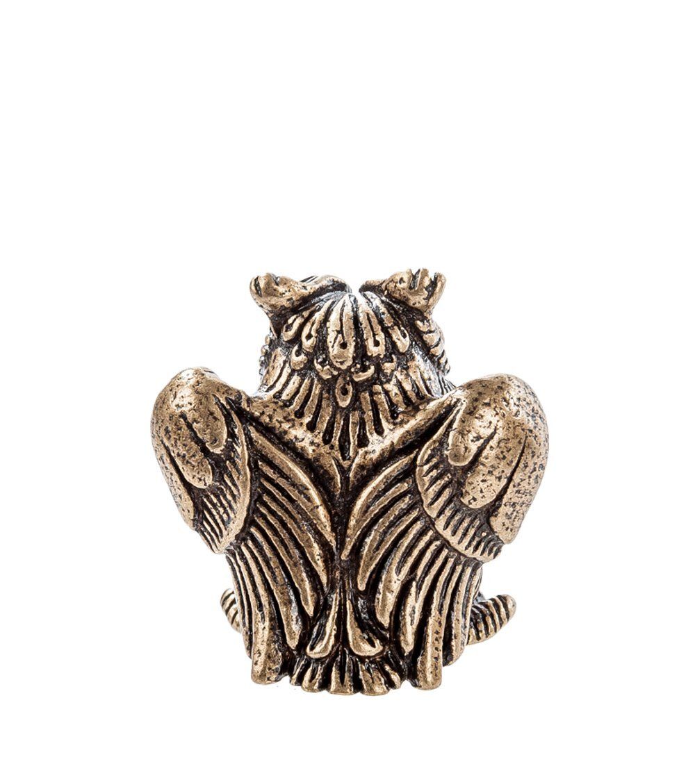 Народные промыслы AM- 592 Фигурка «Филин мал» (латунь, янтарь)