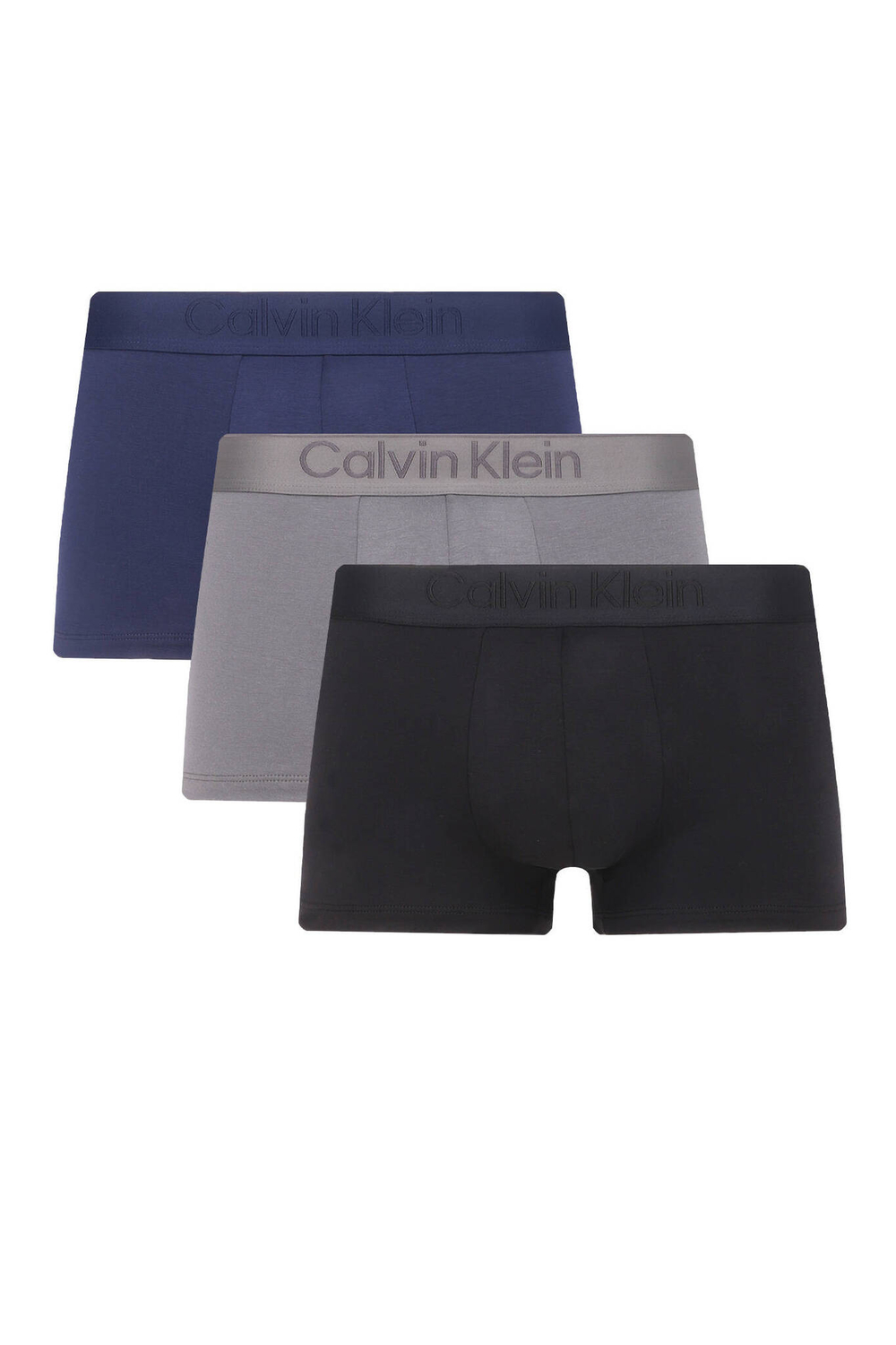 Трусики-боксеры 3шт. Calvin Klein Underwear - серый(000NB3651A)