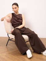 Топ блуза вечерний атласный с открытой спиной