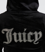 Худи CAVIAR BEAD WESTERN DIAMANTE ROBERTSON HOODIE Juicy Couture - черный(JCBAS223807)