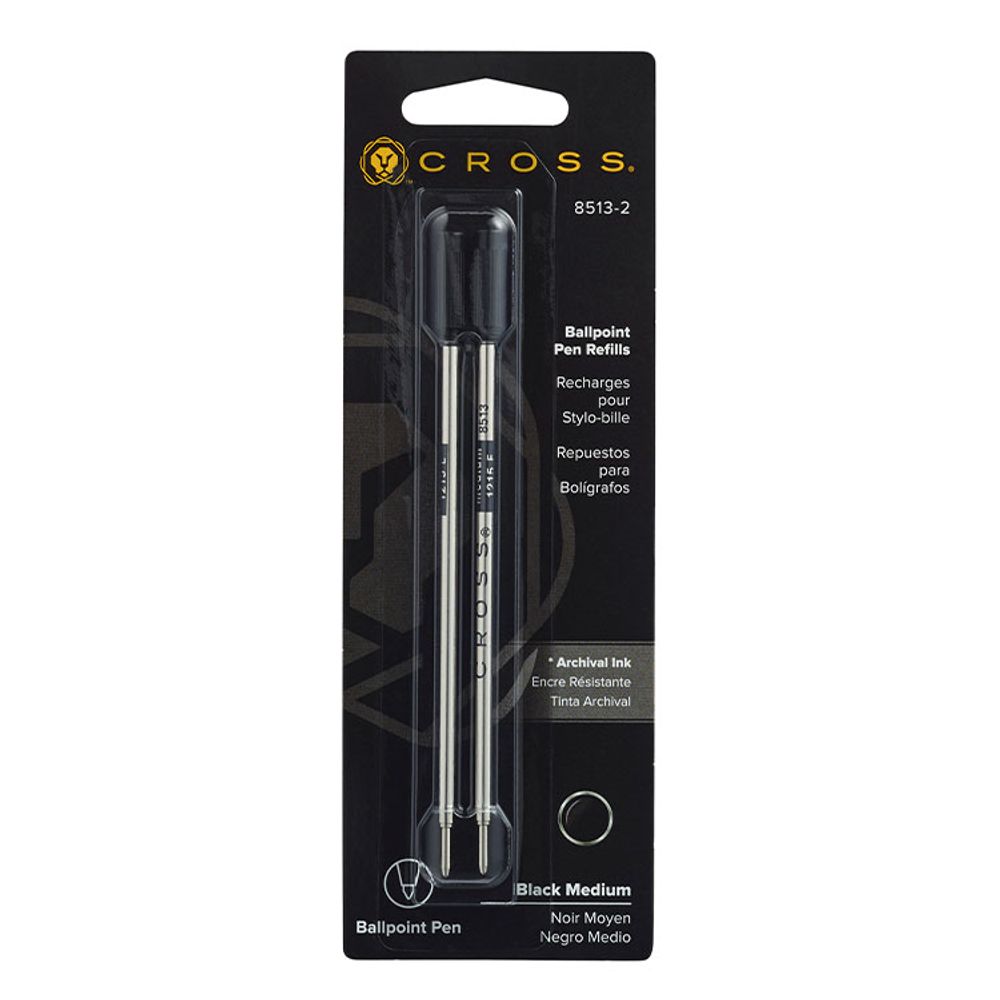Стержни шариковые Cross черные M 2 шт (8513-2)