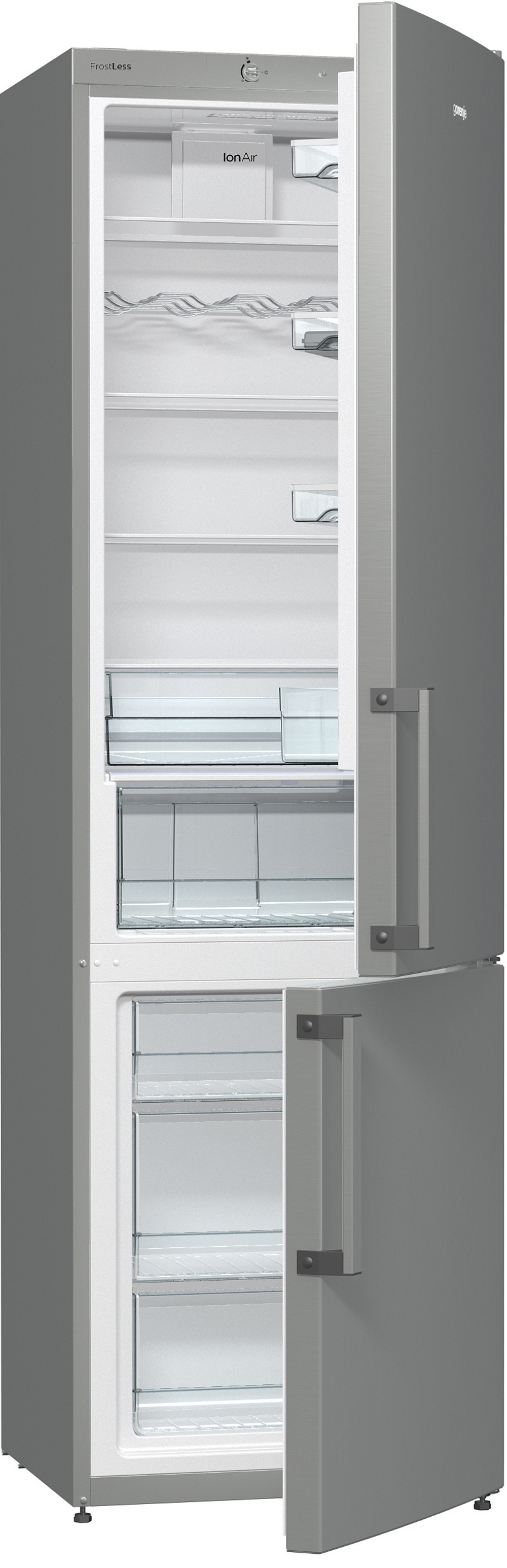 Отдельностоящий двухкамерный холодильник Gorenje RK 6201 FX
