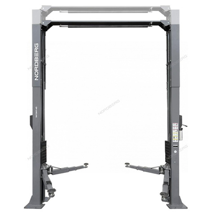 Подъемник двухстоечный 4 т, верхняя синхронизация, H=4,1 м, 220 В, серый NORDBERG N4124H1-4G_220