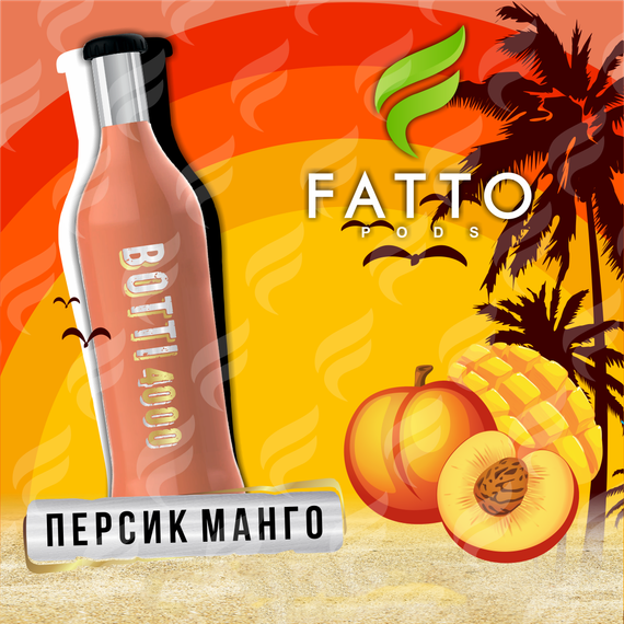 FATTO PODS BOTTI (2% nic) – Peach Mango