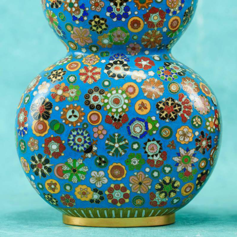 Парные декоративные вазы в форме тыквы Ву-Лу