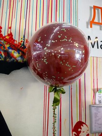 Двойной шар в терракотовом цвете