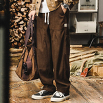 Американские вельветовые брюки для мужчин свободные мужские, брюки мужские весенние и осенние прямые брюки