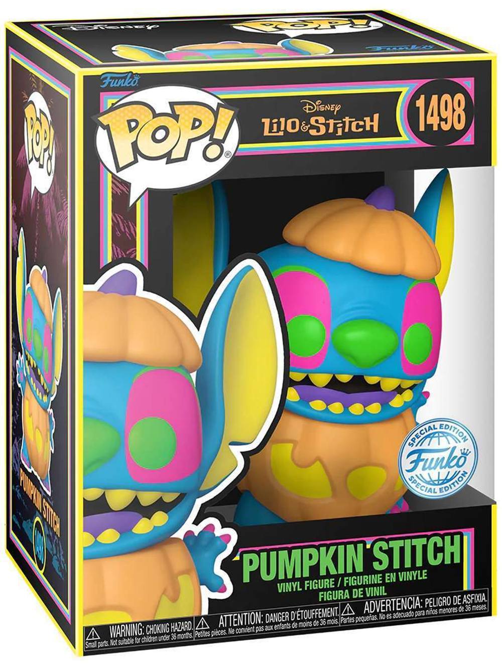 Фигурка Funko POP! Disney Lilo & Stitch Pumpkin Stitch (BLKLT) (Exc) (1498) 81969