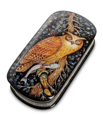 Народные промыслы ШК-45/35 Шкатулка «Сова» исп. Орлова