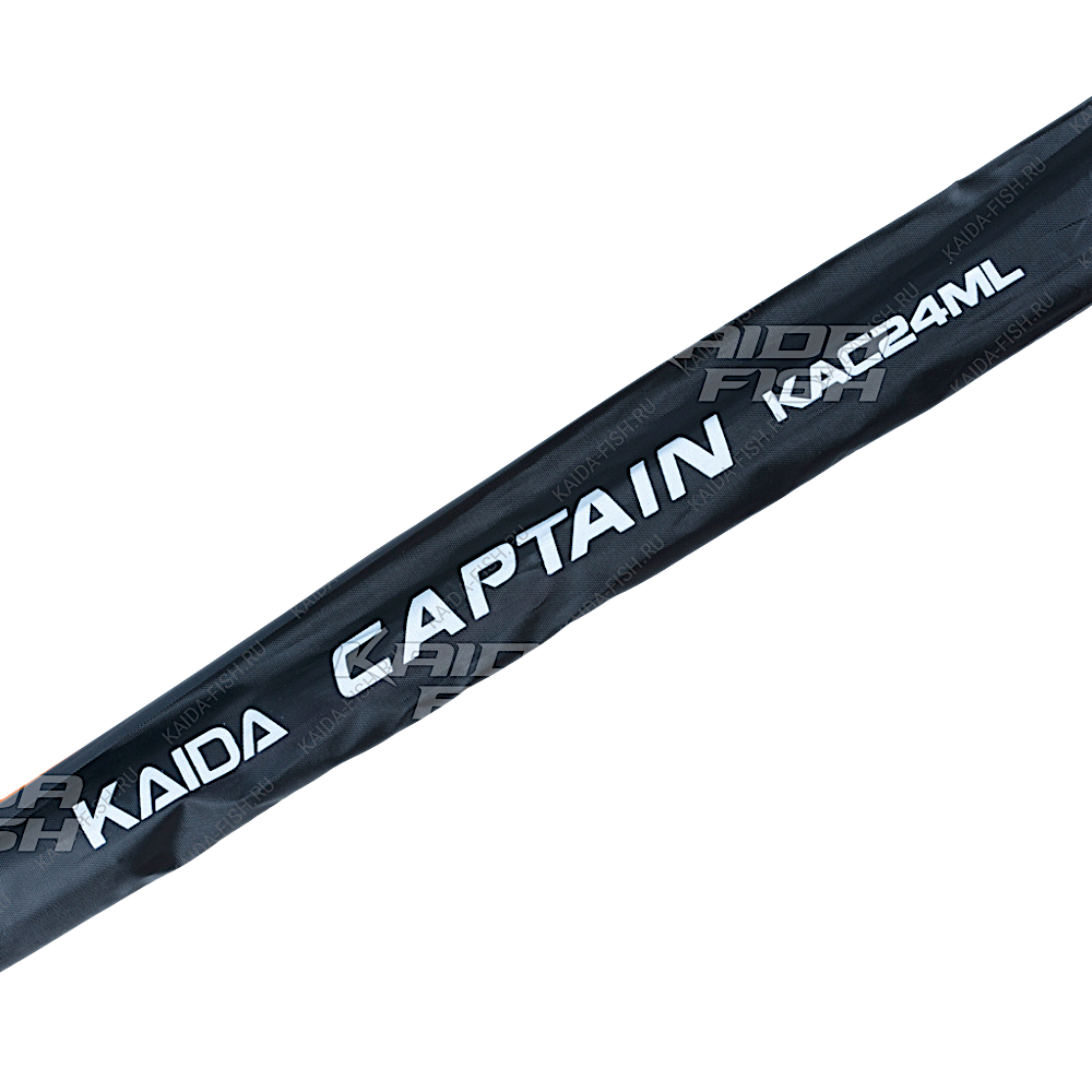 Спиннинг Kaida KAC-24ML Captain 2.4м 4-21г 2секц. вес 164г Carbon Колец 7шт  Тр.длина 1.25м Ручка неопрен