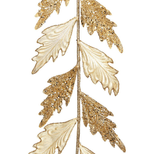 Гирлянда SCROLL LEAF GARLAND GLD/CRM 122CM Goodwill Кремовый / Золотой