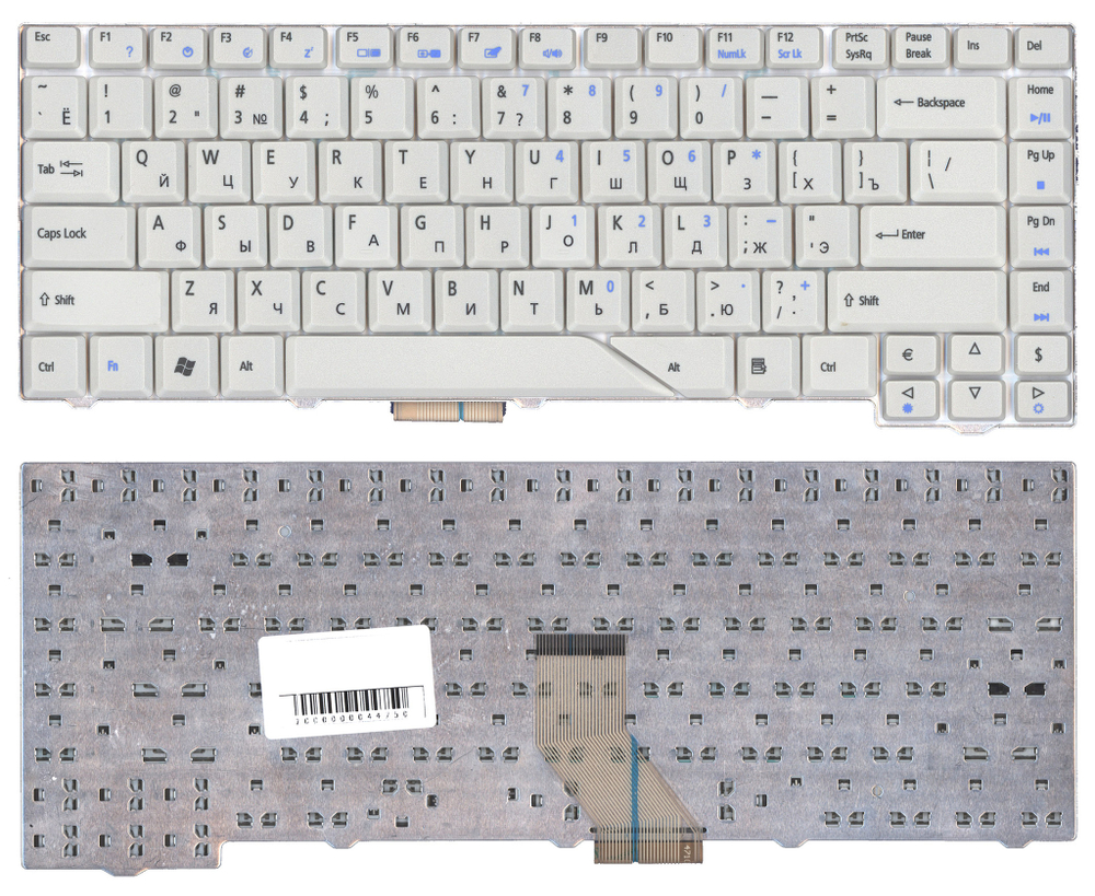 Клавиатура для ноутбука Acer Aspire 4520 4720 5520 5720 белая