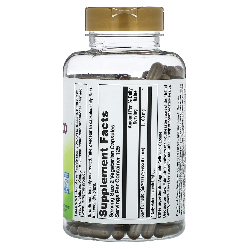 Nature's Life, Ягоды серенои, 250 вегетарианских капсул (580 мг на капсулу)