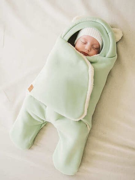 Конверт-звездочка "Шалфей" с прорезями для ремней безопасности 0+