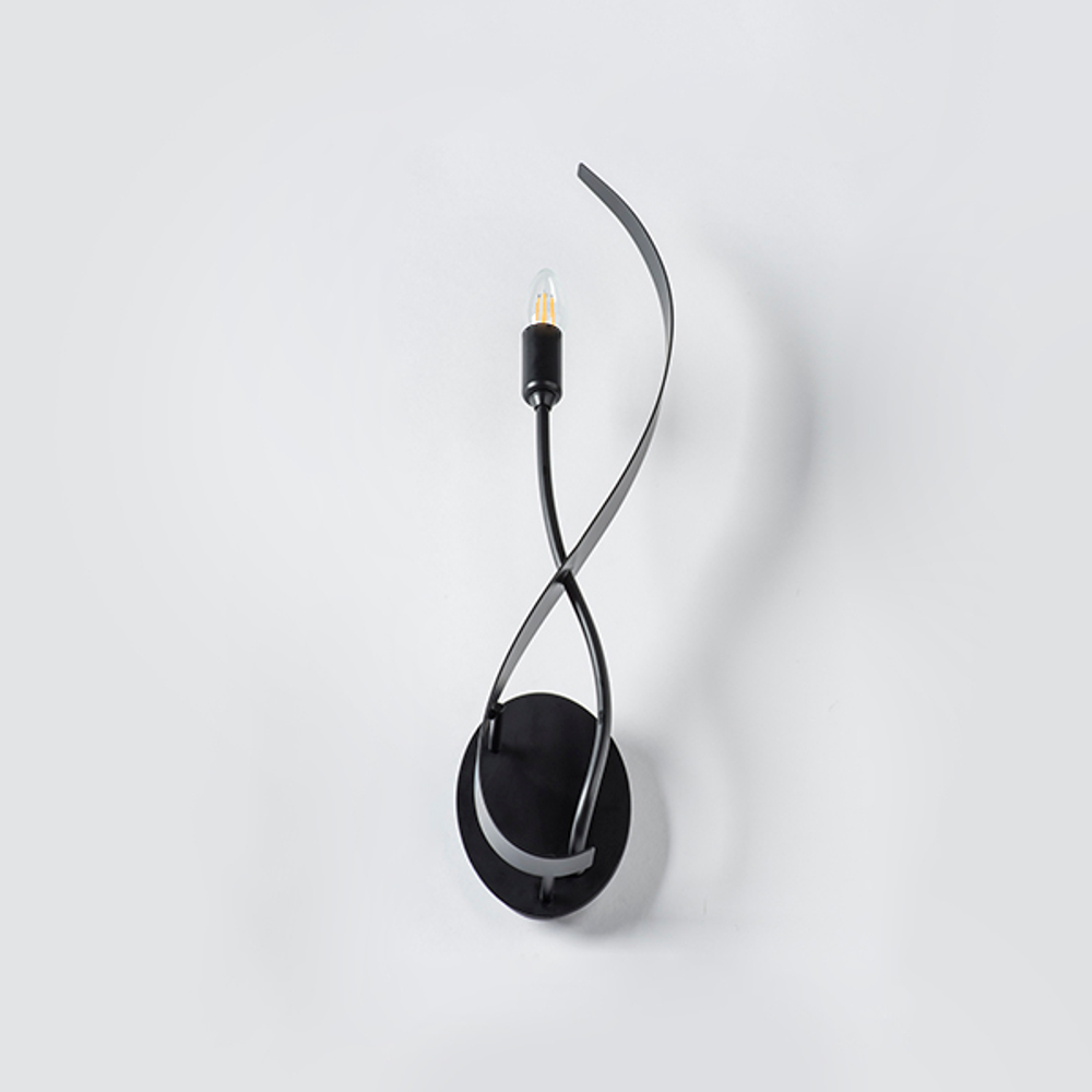 733517 Бра RAGNO 1х40W E14 ЧЕРНЫЙ МАТОВЫЙ