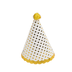 Колпак с помпоном "Точки" Золото