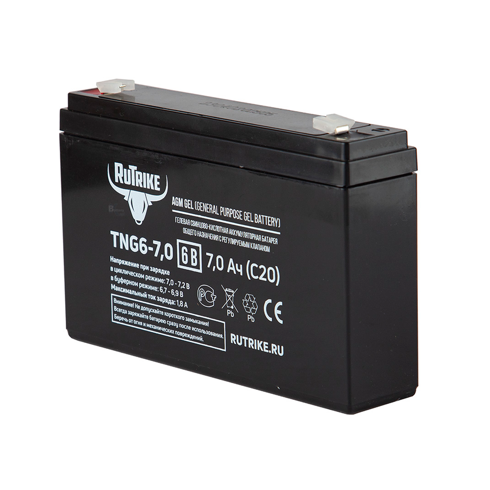 Аккумулятор RuTrike TNG 6-7,0 (AGM+GEL)