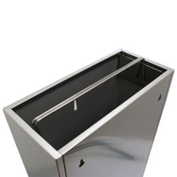 Урна для мусора подвесная GBW-50M (нерж)