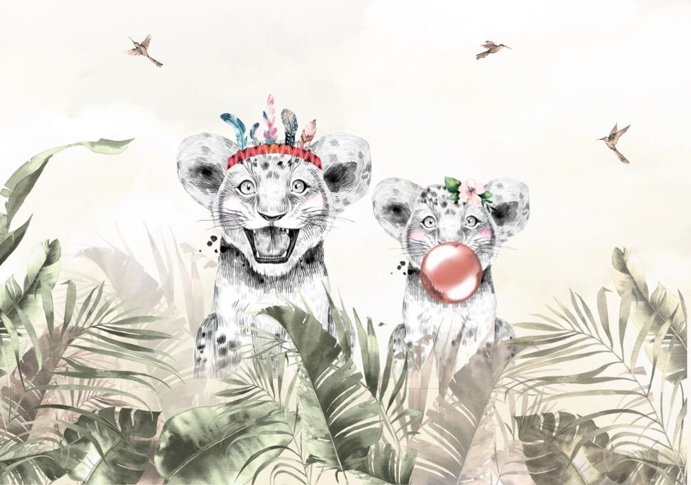 Фотообои Львята