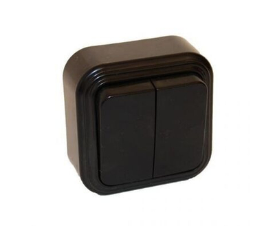 Элект LOFT выключатель VA 16-131-ЧБ ОУ 1 кл. 6А (патина черный под бронзу, АБС-пластик) (РБ)