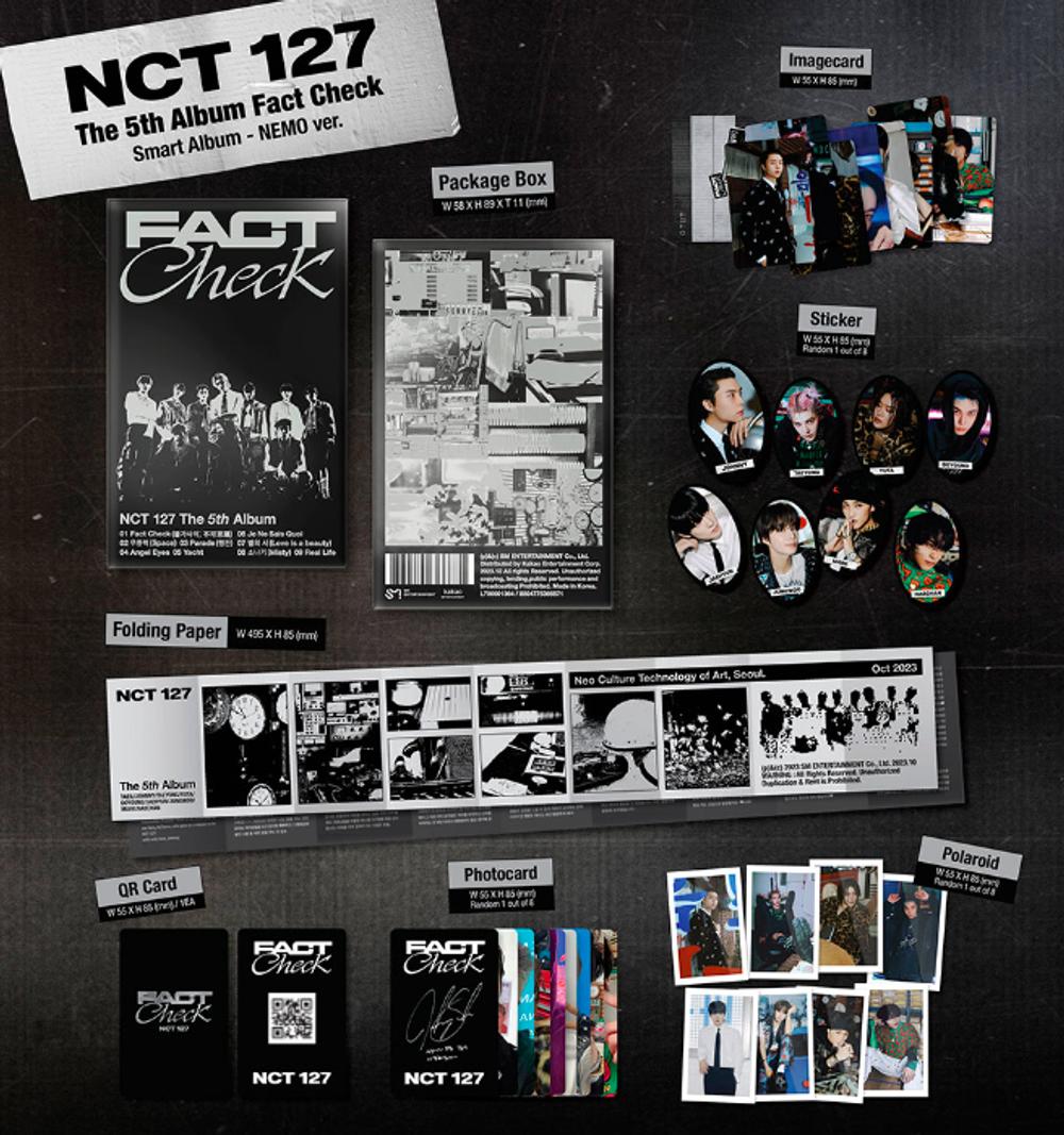 Альбом NCT 127 - 5th Regular Album Fact Check (QR Ver. SMARTALBUM)