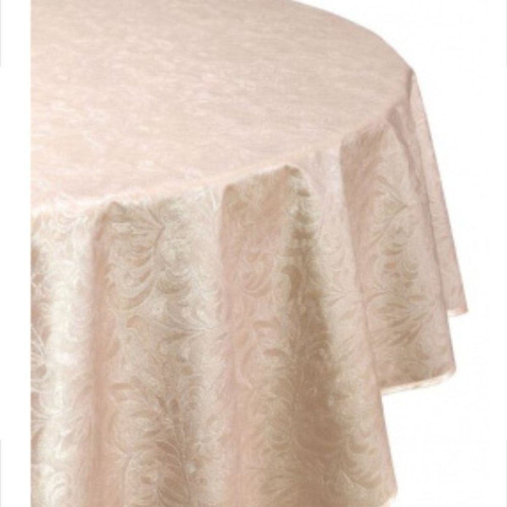 Скатерть ШЕЛКОГРАФИЯ с бейкой 135*220см неткан.основа с ПВХ покрытием и тиснением Микс расцветок