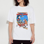 Футболка UNIQLO x Disney «Mickey and Pluto» ретро, бел.
