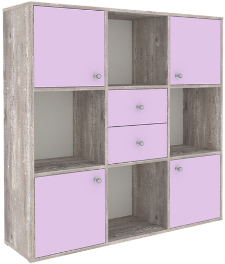 Стеллаж КарИВи Джери Бетон Ирис