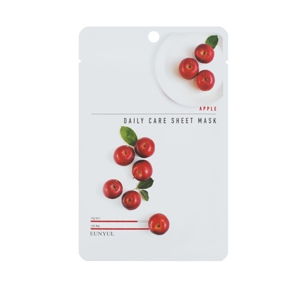 Маска для лица с экстрактом яблока Eunyul Apple Daily Care Sheet Mask