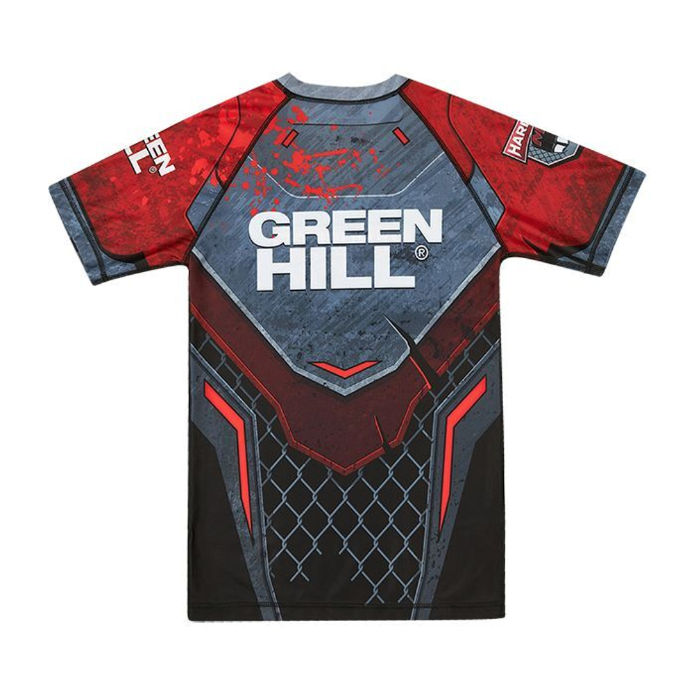 RGI-10569 Рашгард RASH GUARD HARDCORE черно-красный