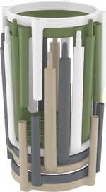 Табурет пластиковый барный Siesta Contract Tom Bar 75, бежевый