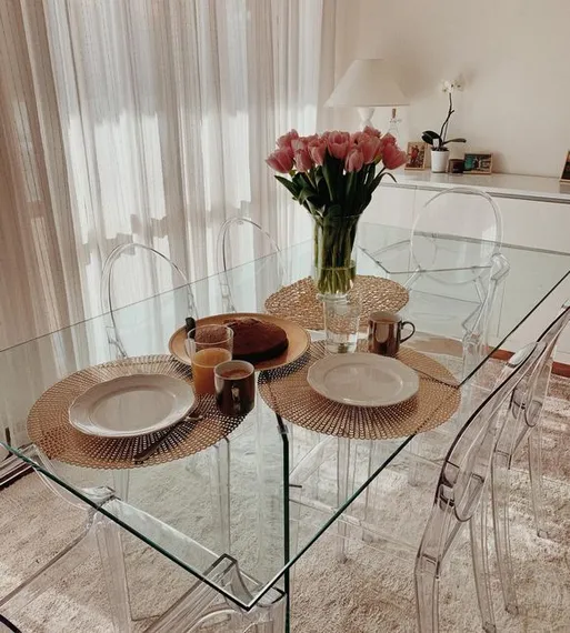 Стеклянный стол Burano 180х90 см