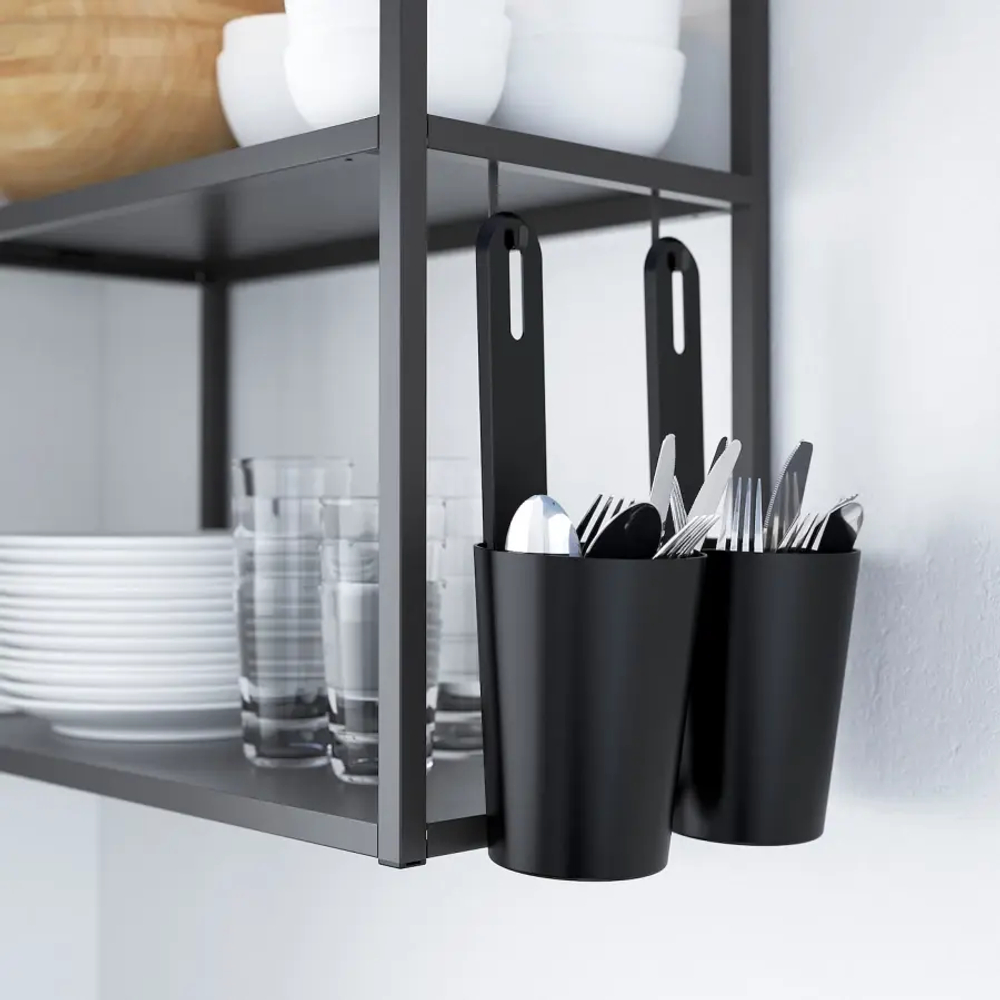 Стеллаж - IKEA ENHET/ЭНХЕТ ИКЕА, 60х15х75 см, антрацит