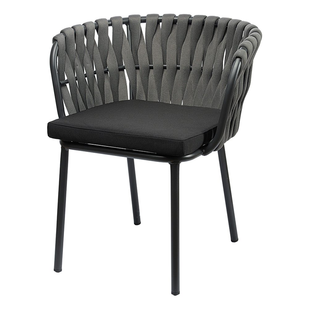 Стул braid, серый/черный