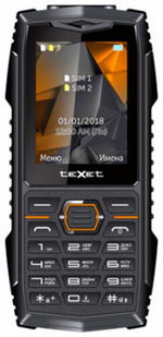 Мобильный телефон teXet TM-519R черный-красный