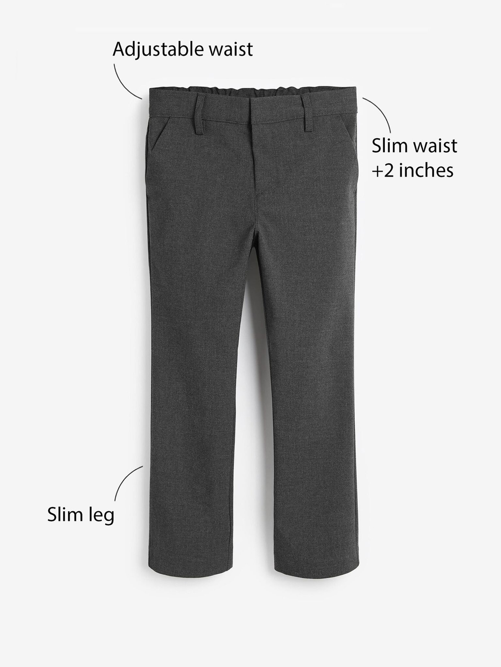 Брюки для мальчика Next 665-410, Серый