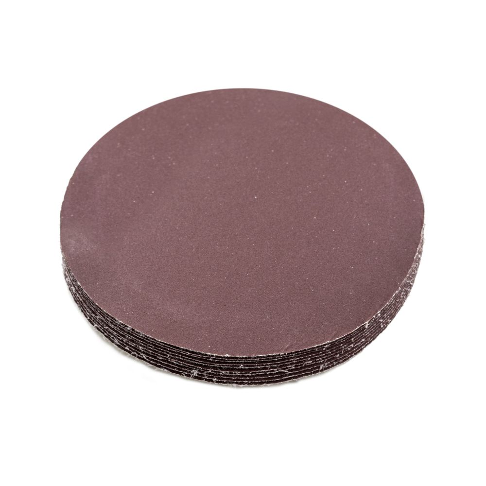 Круг абразивный на ворсовой основе, под липучку, оксид алюминия,, Р320, 125мм , 10шт., (уп.)---