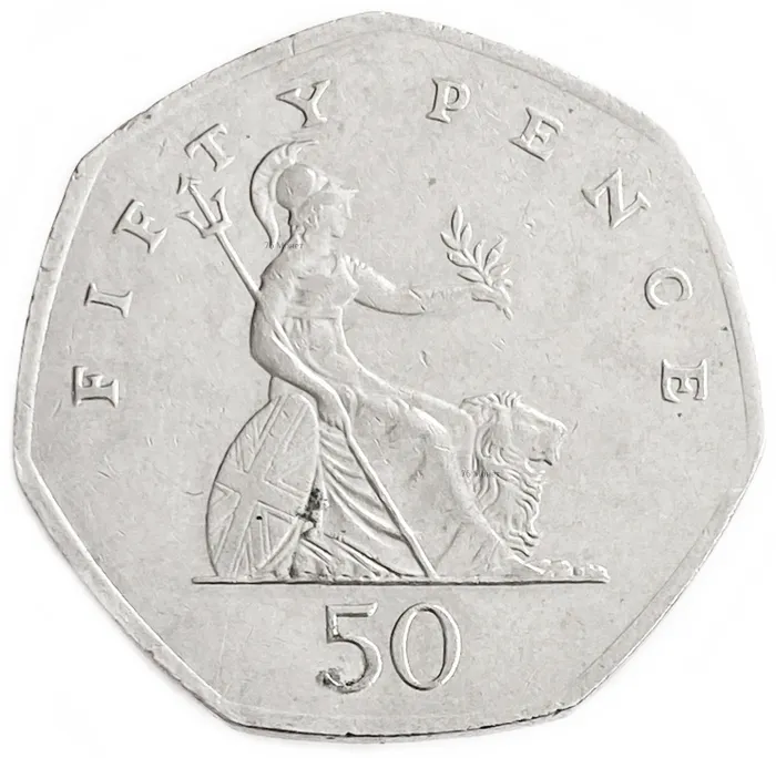 50 пенсов 1998-2008 Великобритания
