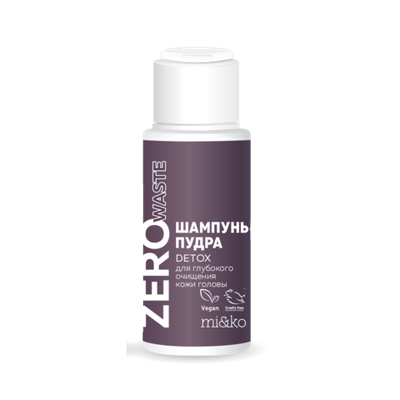 Шампунь-пудра Detox для глубокого очищения кожи головы Zero Waste, 30 мл, Mi&Ko