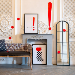 Настенное зеркало Объект мечты Виндзор блэк