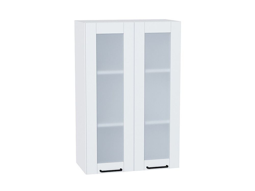 Шкаф верхний с 2-мя остекленными дверцами Флэт Плюс