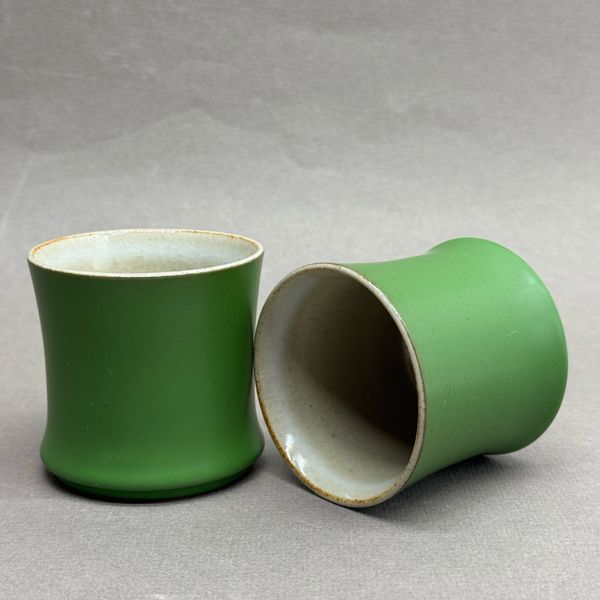 Чашка зеленая матовая, керамика, 80мл