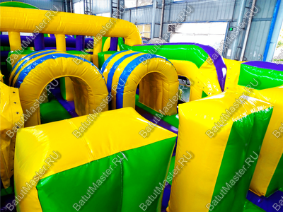 Надувной батут "Длинная полоса препятствий" 29*4*5 м