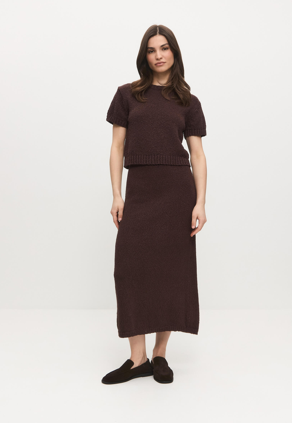 Лоферы // Taya // Chocolate // Suede