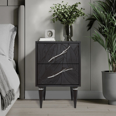 Тумба Арт Колор leaves Классик Сильвер Терпкий коричневый