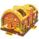 Коммерческий надувной батут «Весёлая ферма» 11,2×7,2×6,5 м