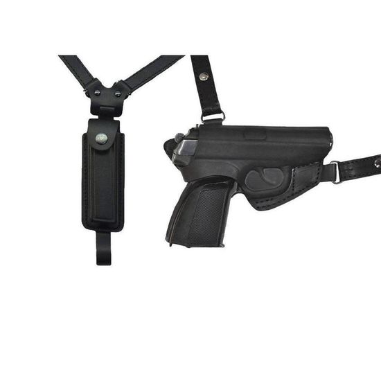 Кобура оперативная под ПМ горизонтальная с запасной обоймой ОК-2Н (черная)