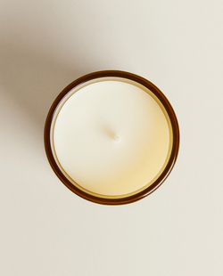 Zara Home Свеча ароматическая White Lotus 150 г, растительный воск, аромат цветочный, Розовый