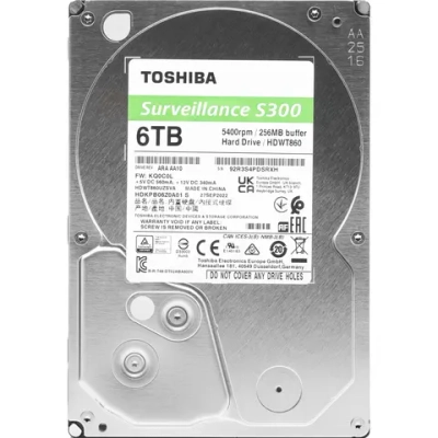 Жесткий диск HDD Toshiba SATA 6TB (HDWT860UZSVA)